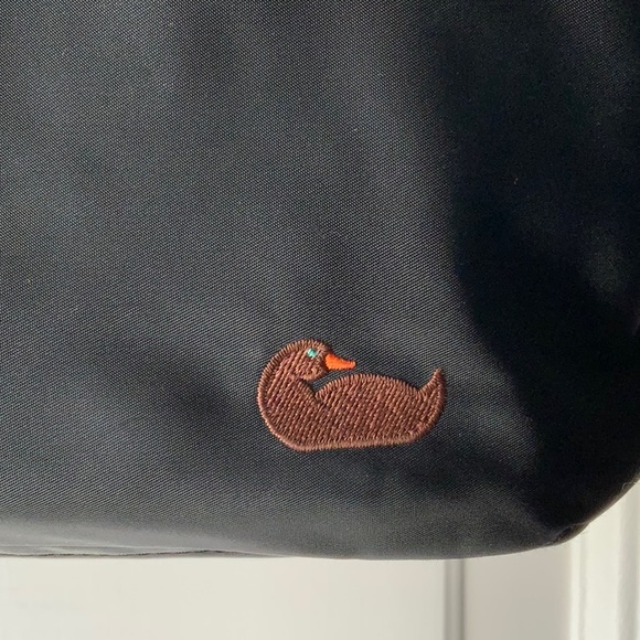 Dooney And Bourke Black All Weather Nylon And Leather Trim Handbag - Picture 3 of 10